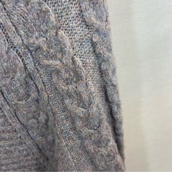 Liz Claiborne Cowl Neck Not Sweater Purple, Blue and Grey Size Medium - Picture 9 of 10